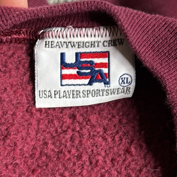 Vintage Virginia Tech Mom Burgundy Crewneck Sweatshirt Size XL - Picture 7 of 8